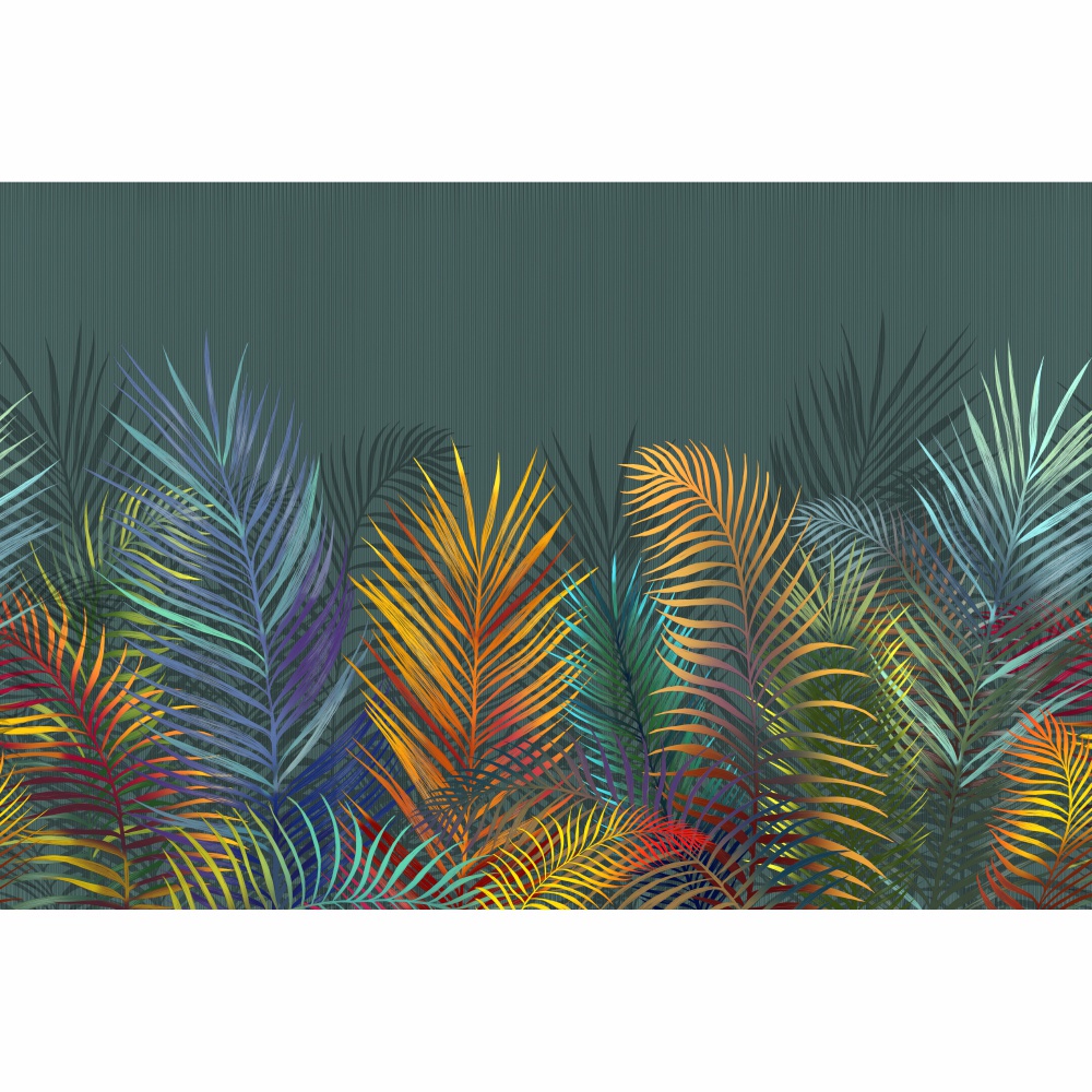 Papel de Parede Personalizado Colorful Tropical em Oferta na Shopee