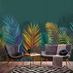 Papel de Parede Personalizado Colorful Tropical