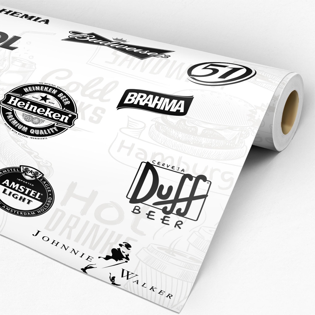 Papel De Parede Para Área Gourmet Marcas Churrasco Adesivo Decoração de Cozinha Sala Quarto - Home & Living