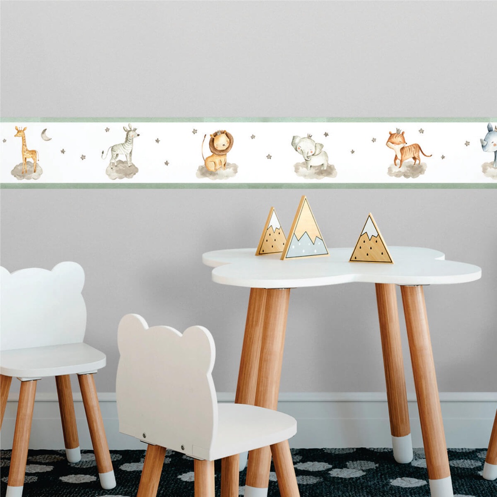 Faixa Decorativa Infantil Safari Baby Decoração Inove