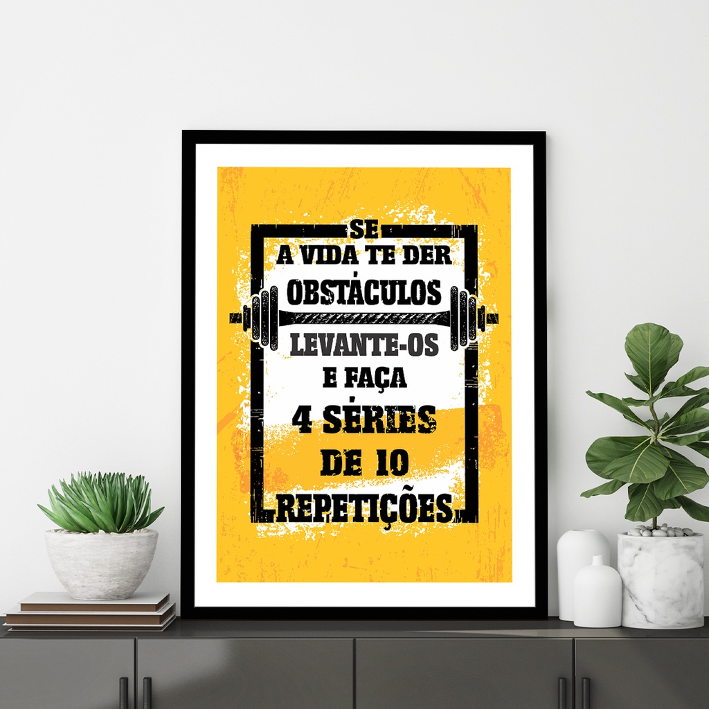 Quadro para Academia de Motivação - Home & Living
