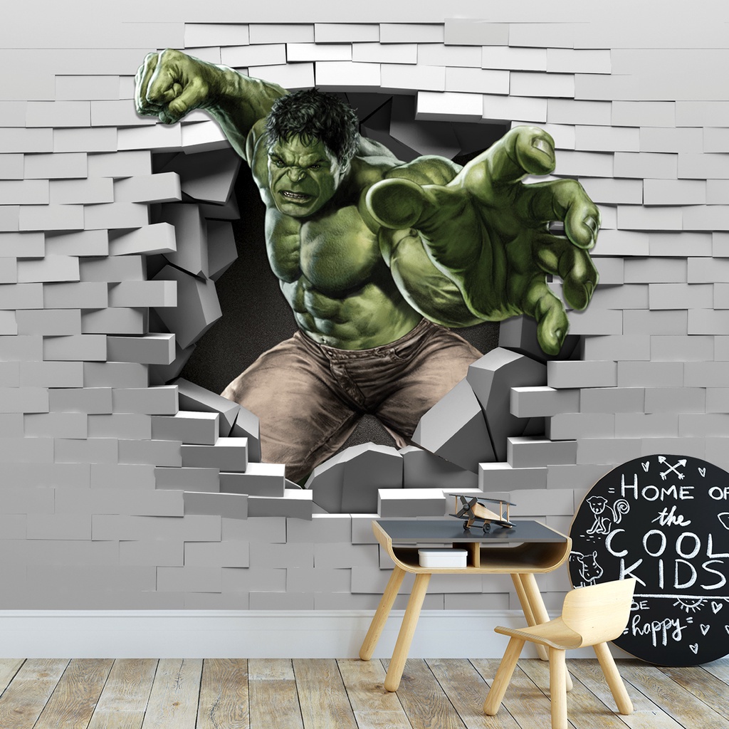 Papel de Parede Personalizado Hulk Decoração Menino Inove em Oferta na Shopee