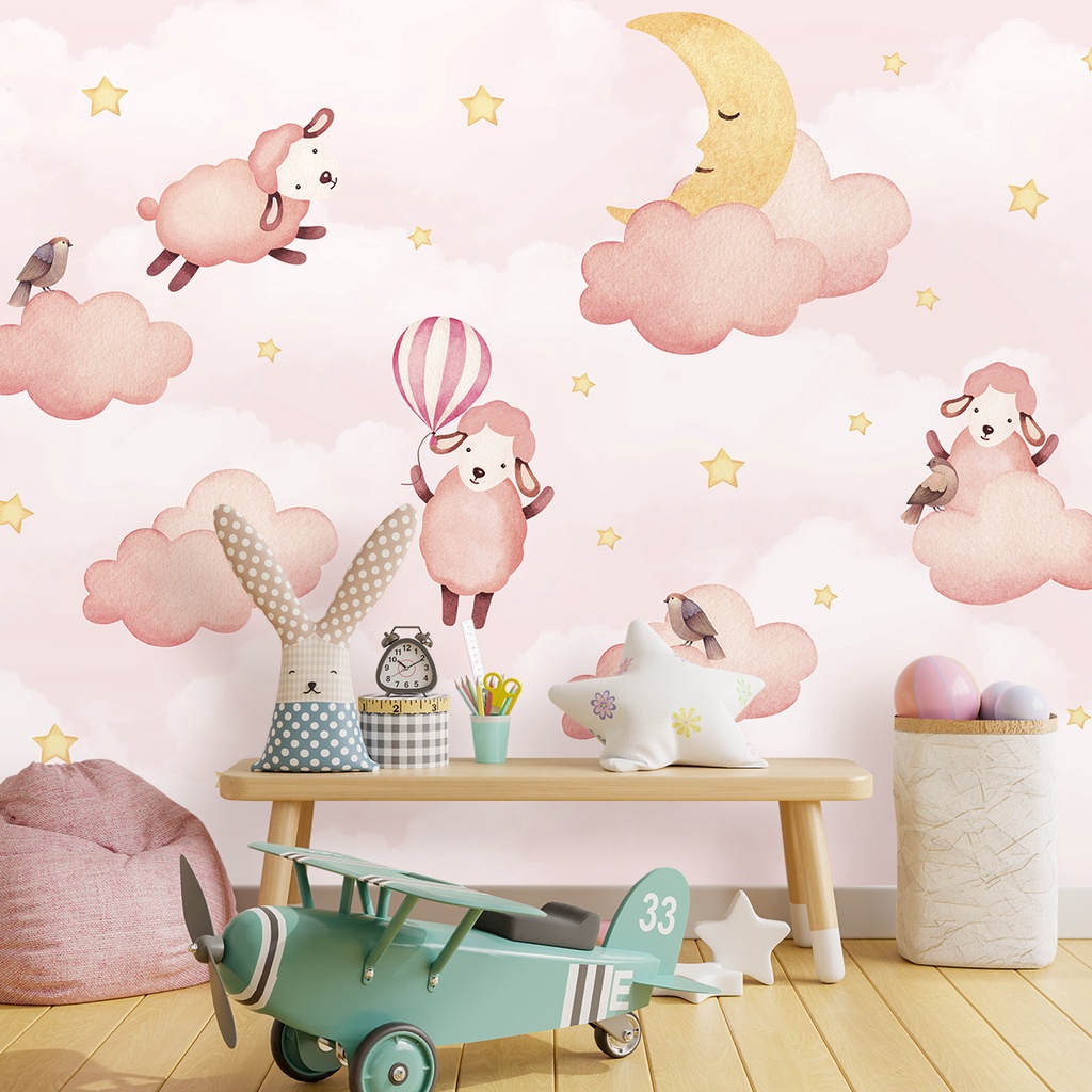 Papel de Parede Personalizado Ovelha em Oferta na Shopee