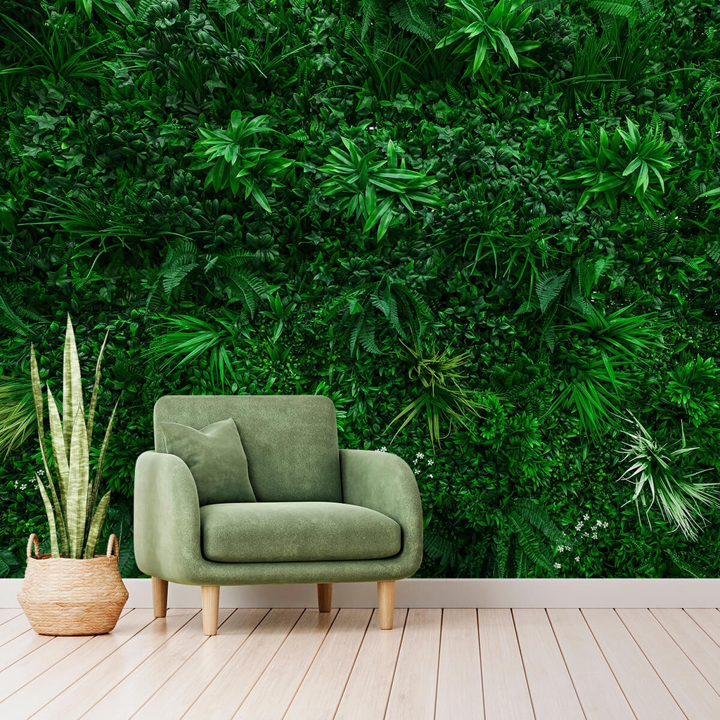 Papel De Parede Personalizado Jardim Folhas em Oferta na Shopee