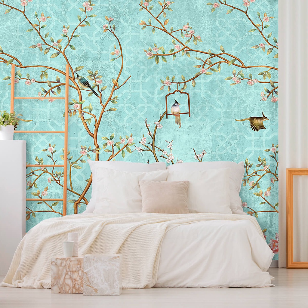 Papel de Parede Personalizado Pássaros Decoração Inove - Home & Living