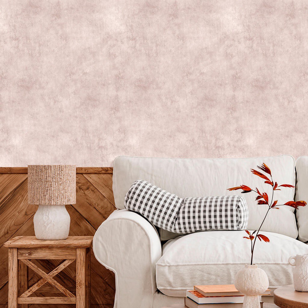 Papel de Parede Cimento Queimado Rosa em Oferta na Shopee