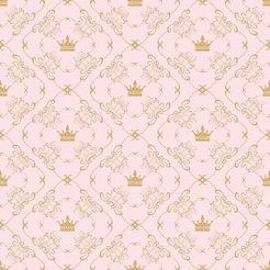 Papel de Parede Infantil Rosa Realeza