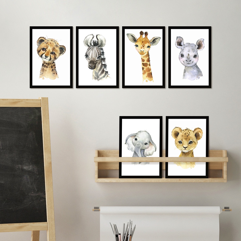Kit de Placas Decorativas Zoo - Home & Living