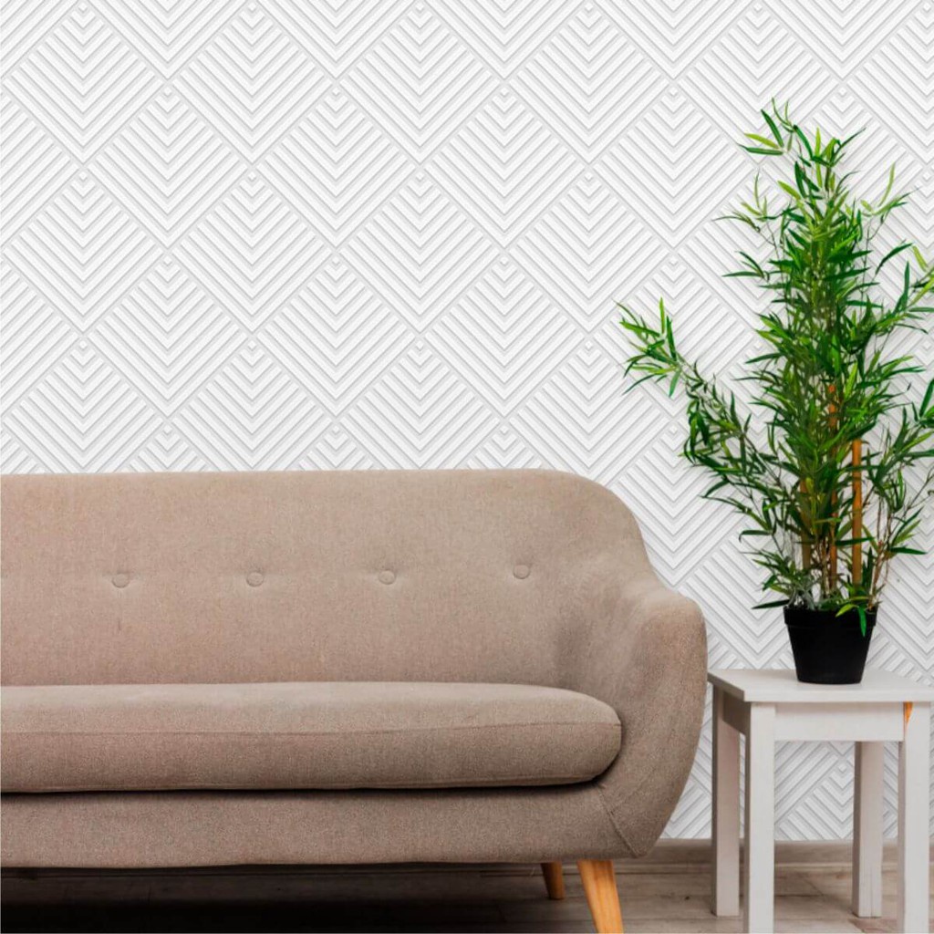 Papel de Parede Geométrico 3D Vetorazzi - Home & Living