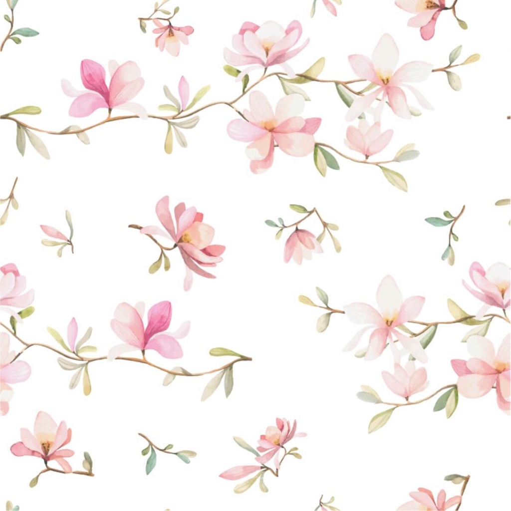 Papel De Parede Floral Cerejeira em Oferta na Shopee