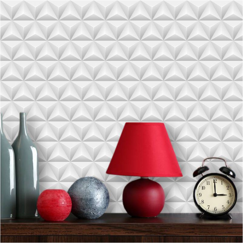 Papel de Parede Geométrico 3D Triângulos - Home & Living
