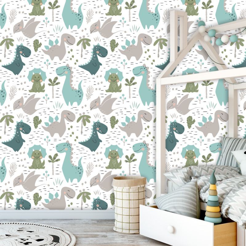 Papel de Parede Bebe Dinossauros Amiguinhos Fofos em Oferta na Shopee