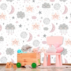 Papel De Parede Baby Céu Encantado Cute