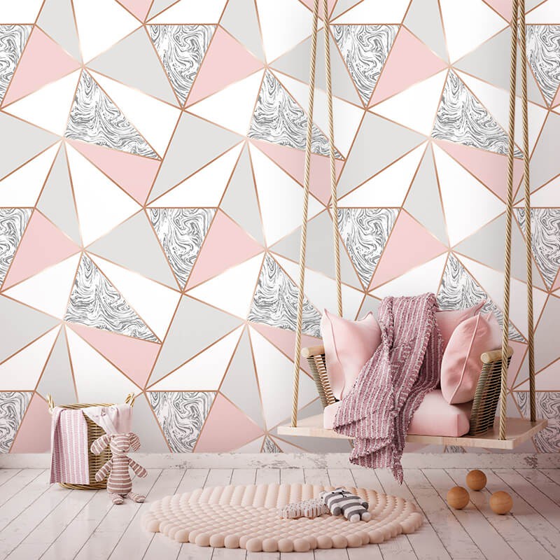 Papel de Parede Rose Mármore em Oferta na Shopee