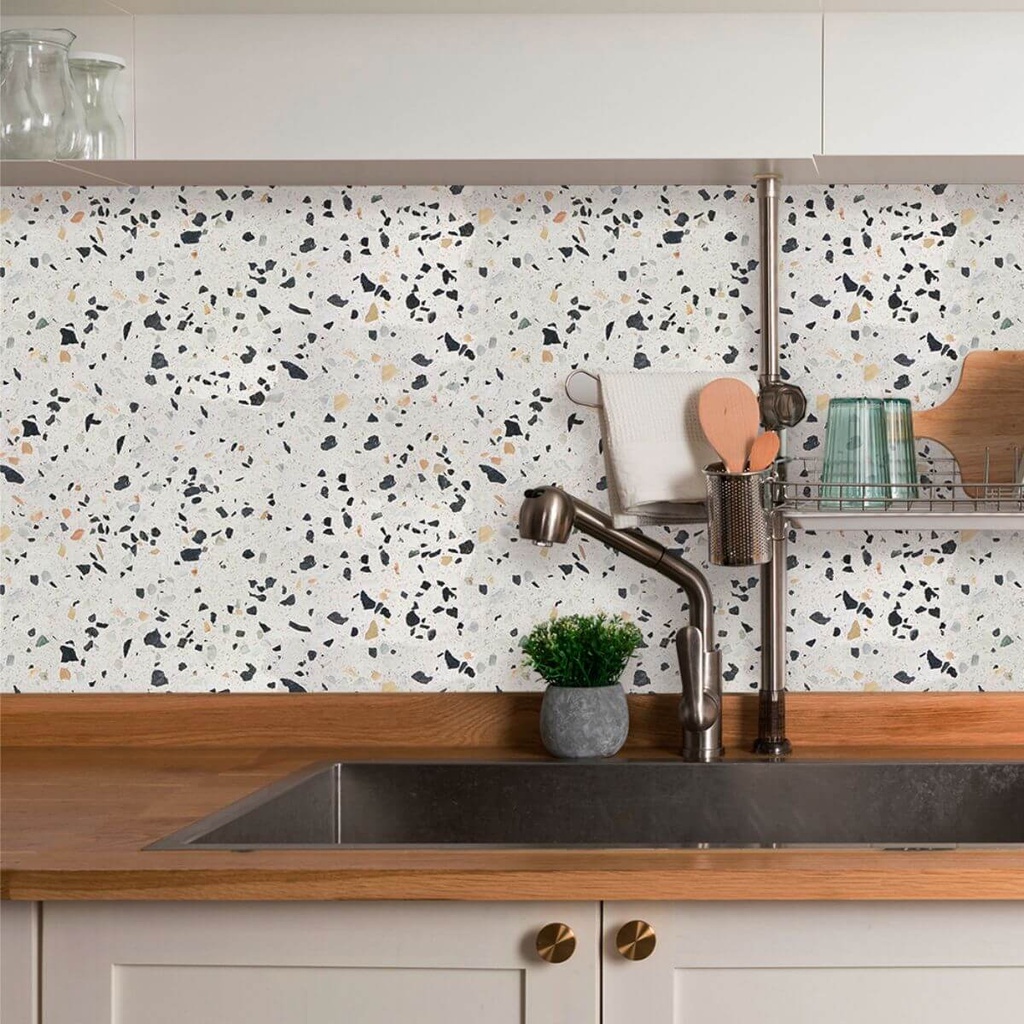 Papel de Parede Autocolante Geometrico Granilite Paris 270 - Home & Living