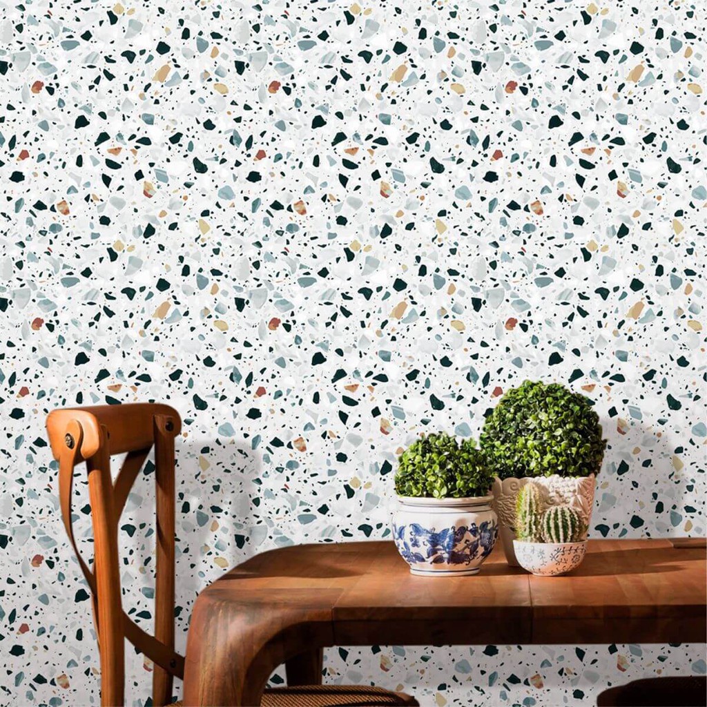 Detalhes do Papel de Parede Geométrico Granilite Tunísia