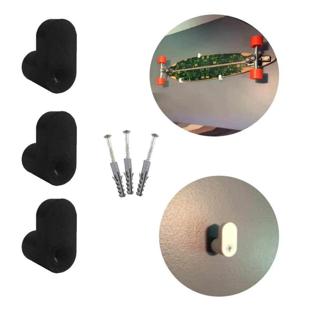 Suporte De Parede Ajustável Fixo Universal Skate Longboard