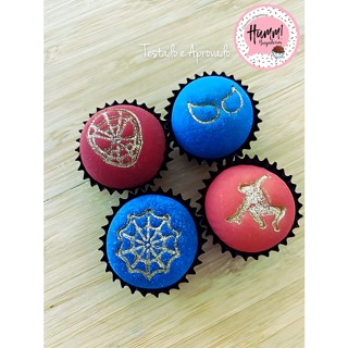 Carimbo para doces brigadeiro Homem Aranha