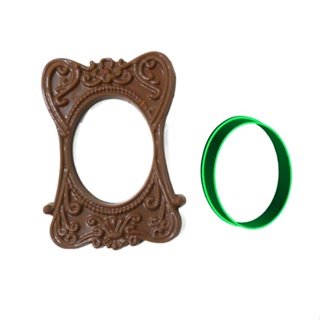 Cortador Oval miolo porta retrato para forma BWB 9319 em Oferta na Shopee