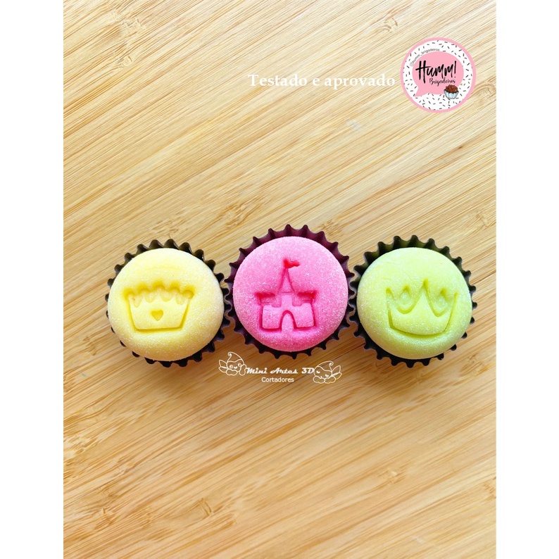 Carimbo para brigadeiro Realeza  Mini Artes 3D em Oferta na Shopee