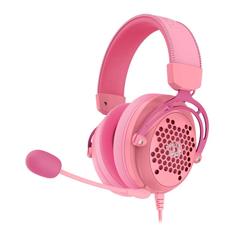 HEADSET GAMER REDRAGON DIOMEDES, SOM SURROUND 7.1, DRIVERS 53MM, ROSA, H388-P