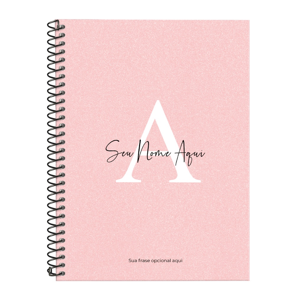 Caderno Universitário Personalizado Feminino Areia Sand Matérias em Oferta na Shopee