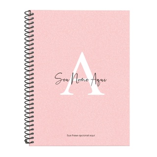 Caderno Universitário Personalizado Feminino Areia Sand Matérias em Oferta na Shopee