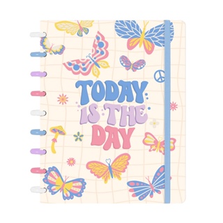 Caderno De Disco Iscool Inteligente Médio 80 Folhas Retro em Oferta na Shopee