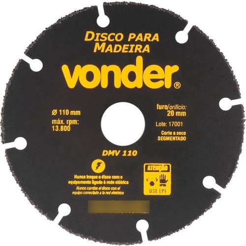 Disco De Corte Para Madeira 110 Mm Para Serra Mármore Vonder em Oferta na Shopee