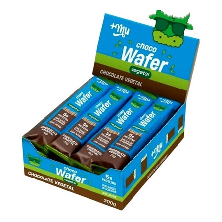 Chocowafer Vegano Sabor De Chocolate Vegetal Com 12 Un 25g +mu