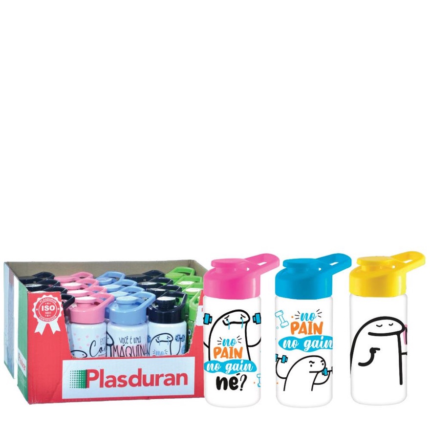 KIT C/ 20 PECAS SQUEEZE PET 500 ML SORT