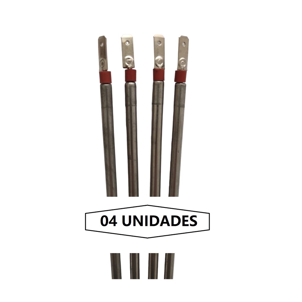 KIT COM 04 Resistências Elétrica Estufa Forno Reta 33cm Potência150w 127V Ou 220V