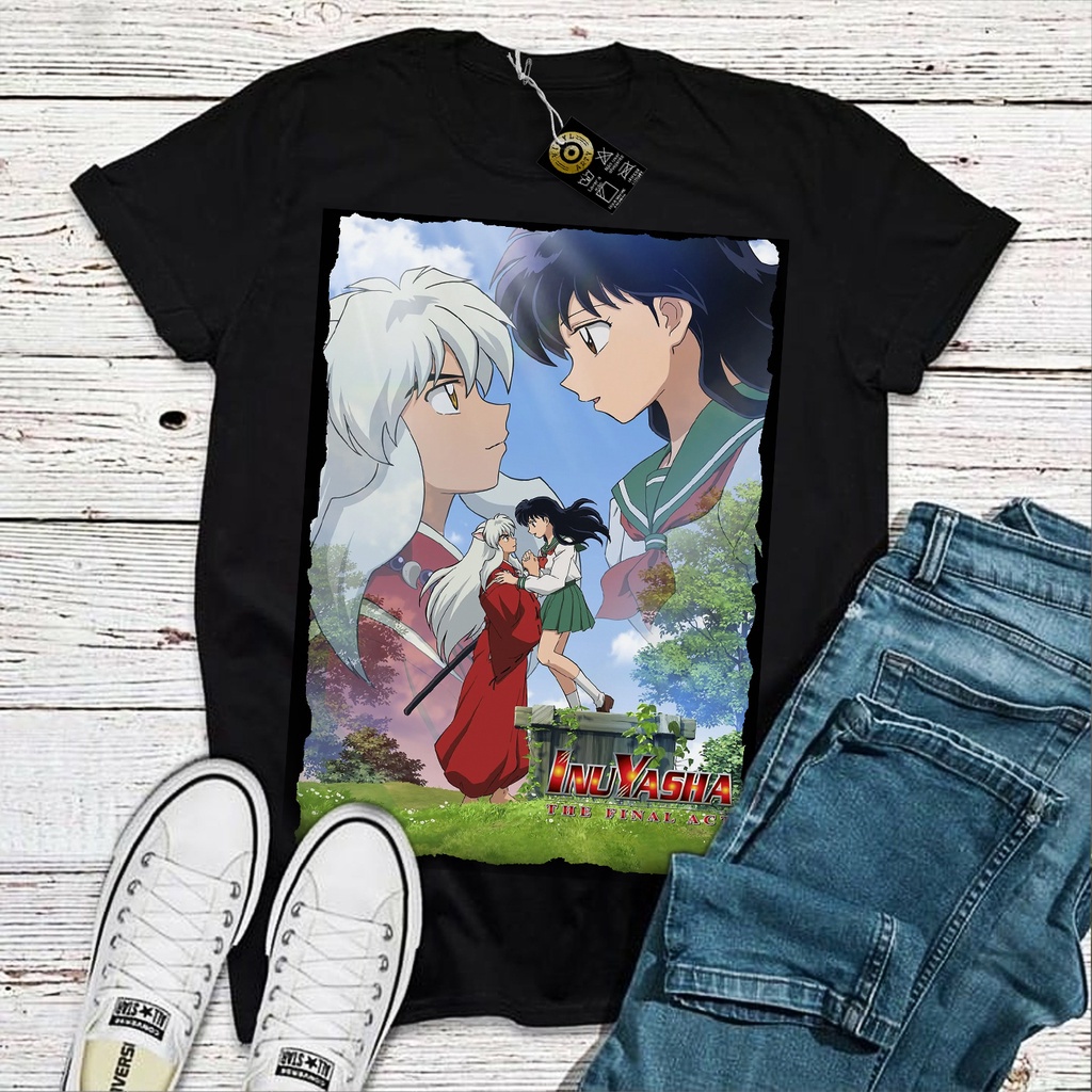 Camiseta Algodão Unissex Anime Inuyasha Camisa manga  100% Algodão