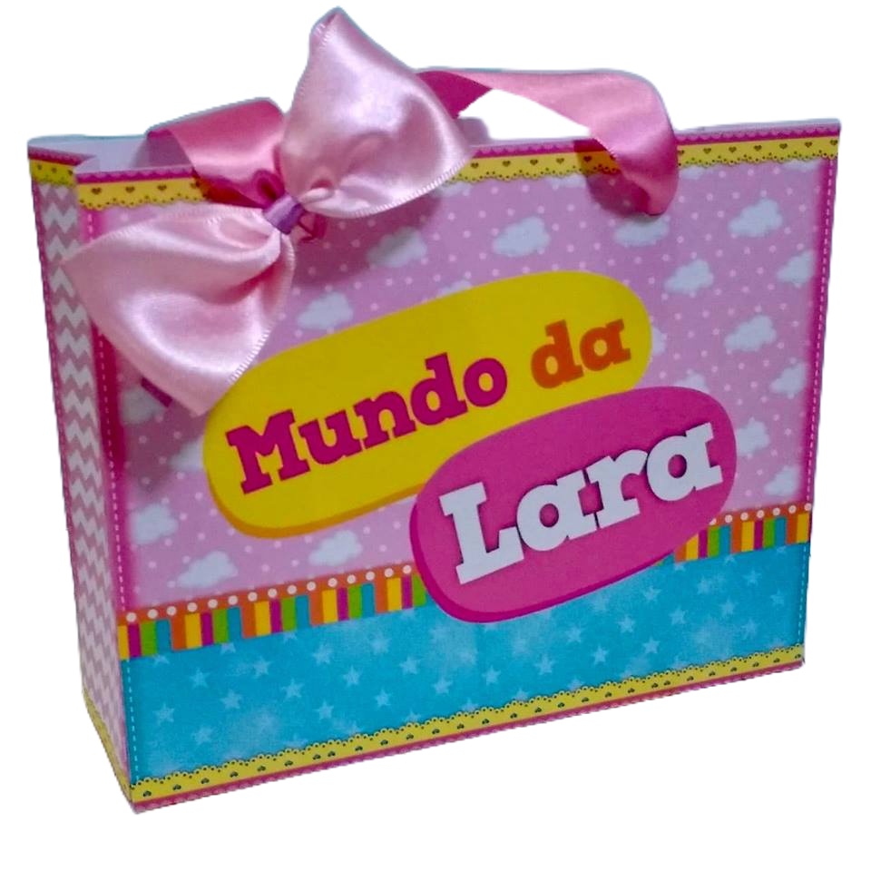 Kit Lembrancinhas Mundo bita Rosa caixa milk caixa cone caixa sushi