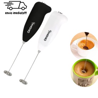 Misturador de Bebidas Mini Mixer Leite Café Capuccino Shake Copo Inox