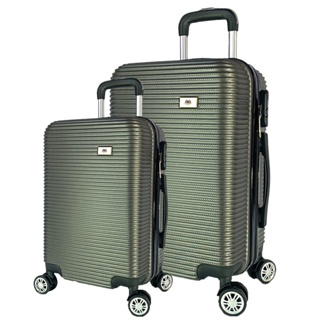CONJUNTO MALA DE VIAGEM MÉDIA E GRANDE EM ABS C/ RODINHAS 360º - EAGLE em Oferta na Shopee