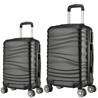 CONJUNTO MALA DE VIAGEM BORDO E GRANDE EM ABS C/ RODINHAS 360º - EAGLE em Oferta na Shopee