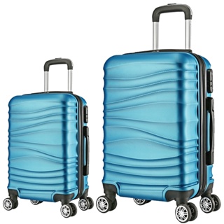 CONJUNTO MALA DE VIAGEM MÉDIA E GRANDE EM ABS C/ RODINHAS 360º - EAGLE em Oferta na Shopee