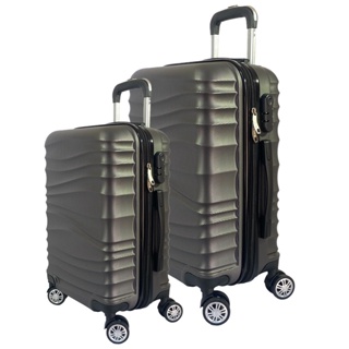 CONJUNTO MALA DE VIAGEM BORDO E GRANDE EM ABS C/ RODINHAS 360º - EAGLE em Oferta na Shopee