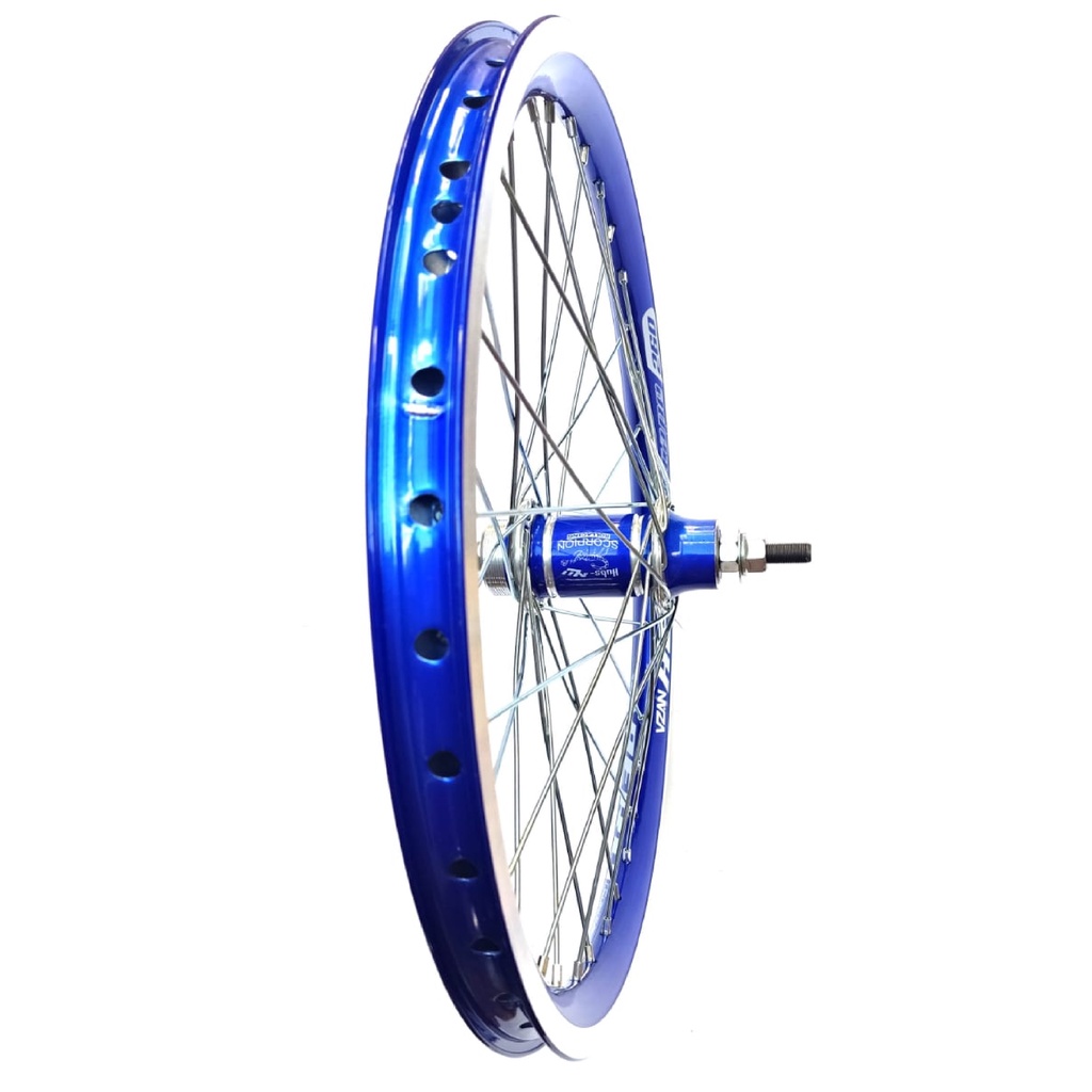 1 Roda 20 Aero Bike Aro Duplo Cubo Rolamento Raio Fino  zincado,,,