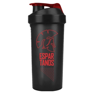 Coqueteleira Shaker 600ml Fumê C/ Vermelho - Espartanos em Oferta na Shopee