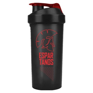 Coqueteleira Shaker 600ml Fumê C/ Vermelho - Espartanos