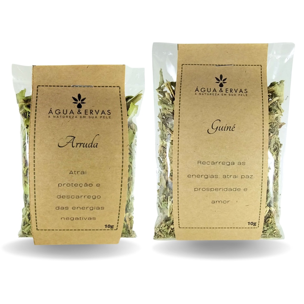 Guiné e Arruda Folha Seca Natural | Ervas de Banho em Oferta na Shopee