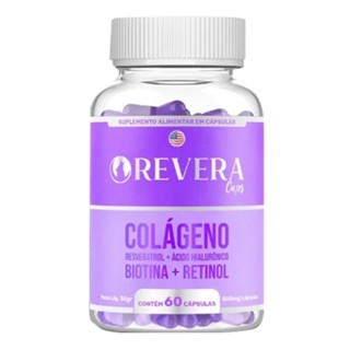 Revera Caps Original 60 Cápsulas - Fórmula 2x1: Colágeno + Vitamina C