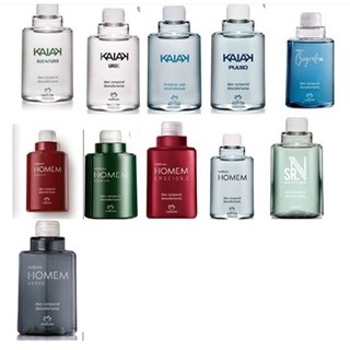 Refil Deo Corporal Masculino Natura  100ml várias fragrância