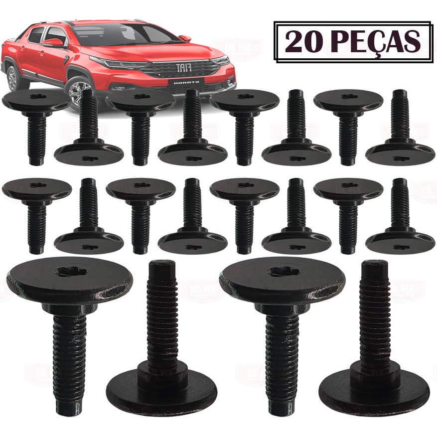 20 Parafusos Protetor da Caçamba Strada 1996 a 2020