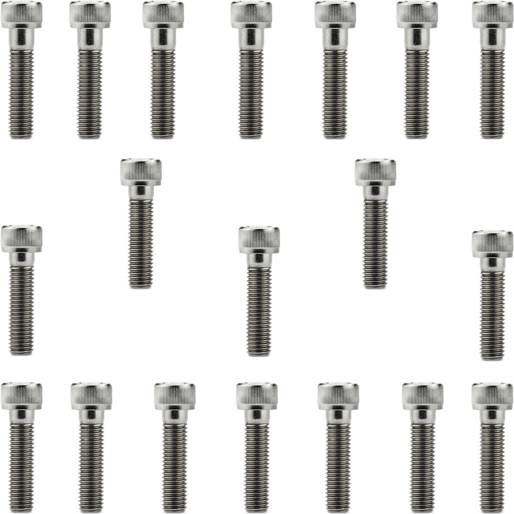 Kit parafusos inox tampa motor lateral esquerda+direita CB400 1980 a 1983 CB450 1984 a 1994 Honda