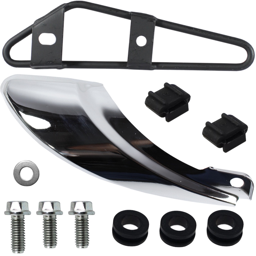 Protetor escape escapamento traseiro NXR125 NXR150 Bros 2003 a 2008 com suporte com parafusos e coxins