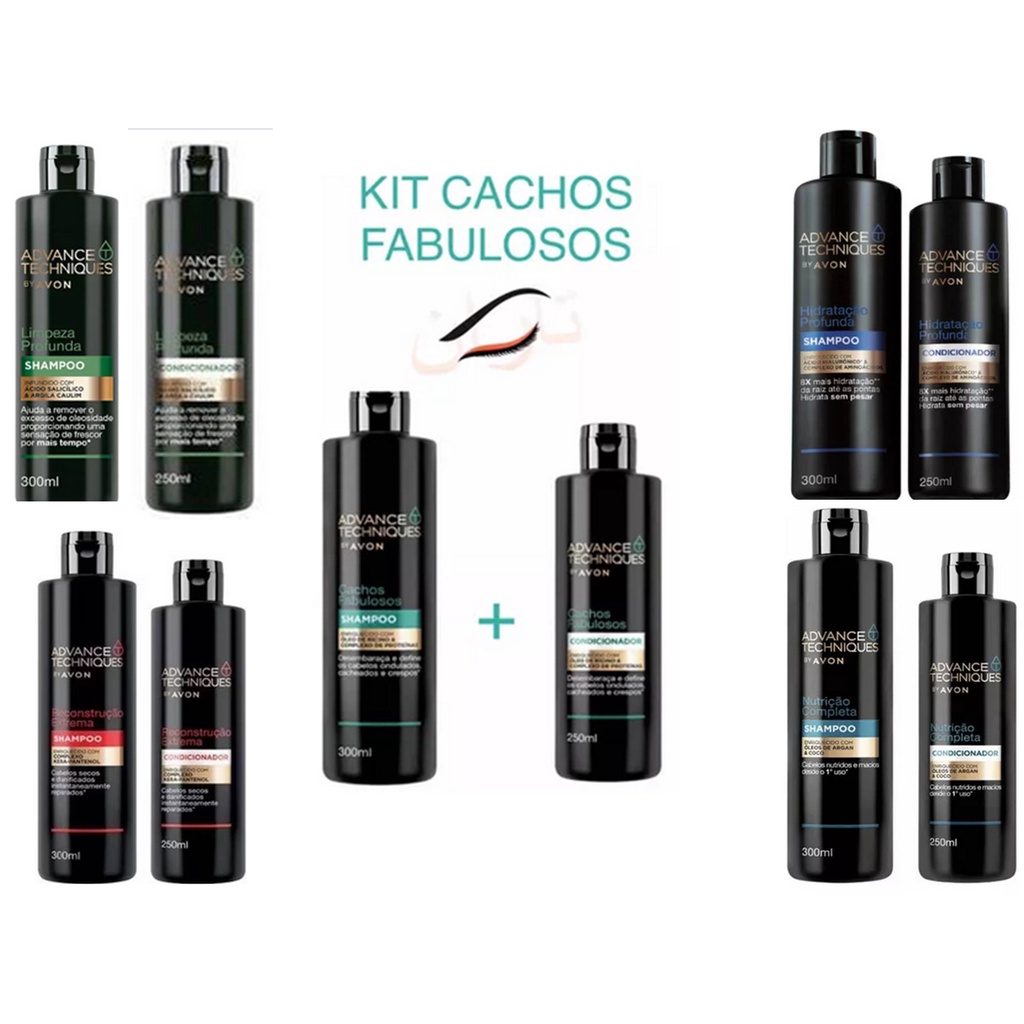 SHAMPOO, CONDICIONADOR, ESFOLIANTE CAPILAR E HIDRATANTES ADVENCE TECHNIQUES