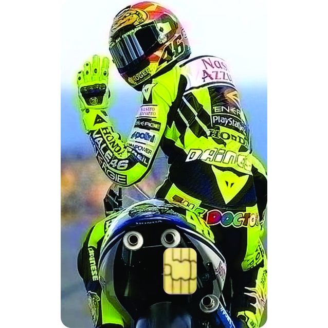 Adesivo Para Cartão Credito Debito Skin Card Pelicula Protetora Valentino Rossi